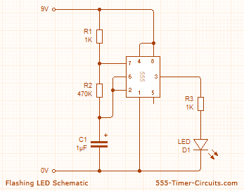 Flashing LED Circuit